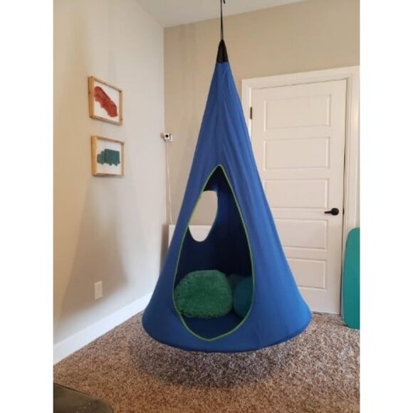 Pod Swing for Kids Durable Hanging Hammock Chair w/Adjustable Rope